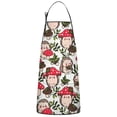 thumbnail image 1 of Cute Hedgehogs and Red Mushrooms Pattern Apron-Garden Aprons for Women with Pockets-Cotton Linen Waterproof Kitchen Cooking Gardening Aprons Adjustable for Kitchen,Cooking,BBQ and Salon 33x27 Inch, 1 of 7