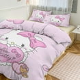 thumbnail image 1 of Cute Hello Kitty Bedding Sets for Girl Women Twin Size Comforter Set 3pcs Comforter Sets 1 Comforter Cover And 2 Pillowcases, 1 of 5