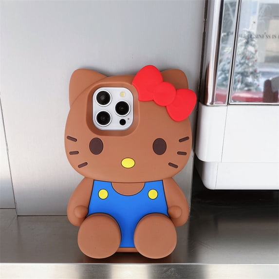 Cute Hello Kitty Case for iPhone 16 15 14 13 12 Pro Max Cartoon Shockproof Back Cover