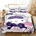 thumbnail image 1 of Cute Hello Kitty Love Bedding Set Pillowcase Japanese Anime Bedclothes 3D Printed Quilt Cover Duvet Cover Baby Kids Child Gift, 1 of 24