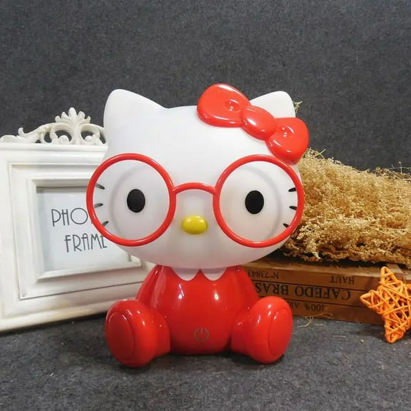 Cute Hello Kitty Night Light Kt Cat Anime Character Series Led Usb Small Table Lamp Girl Children Birthday Gift Room Decoration