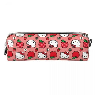 Hello Kitty Ribbon Tin Pencil Box Pen Case Storage Organization 2-Layer BIG  8 Size RED Inspired by You.