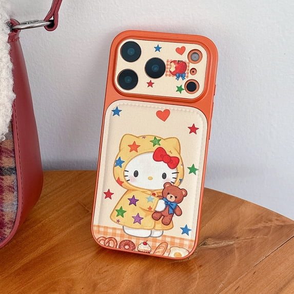 Cute Hello Kitty Phone Case for iPhone 17 16 15 14 Cartoon Cover Shockproof Protective Case