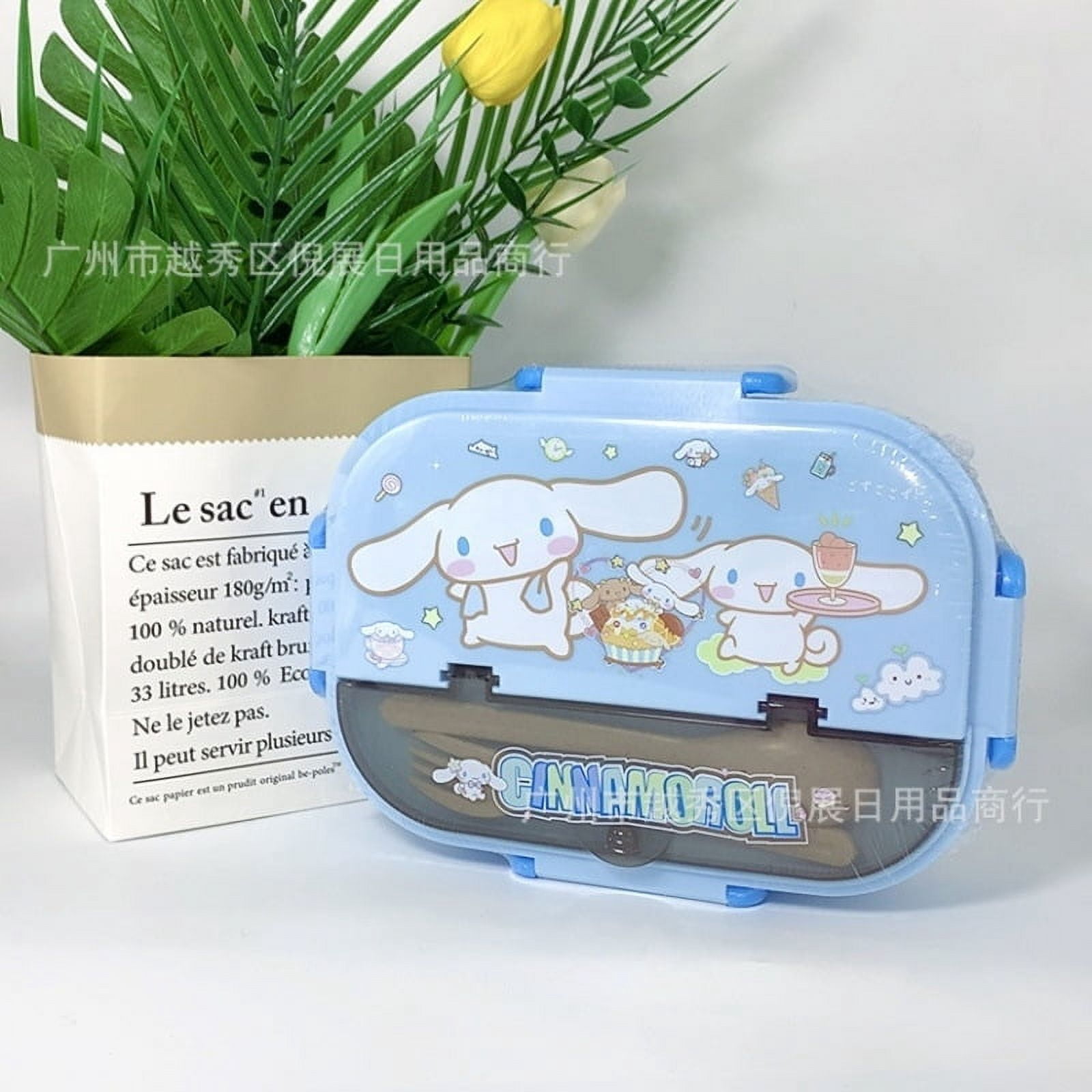 Cute Hello Kitty Stainless Steel 304 Material New Square Meal Box with ...