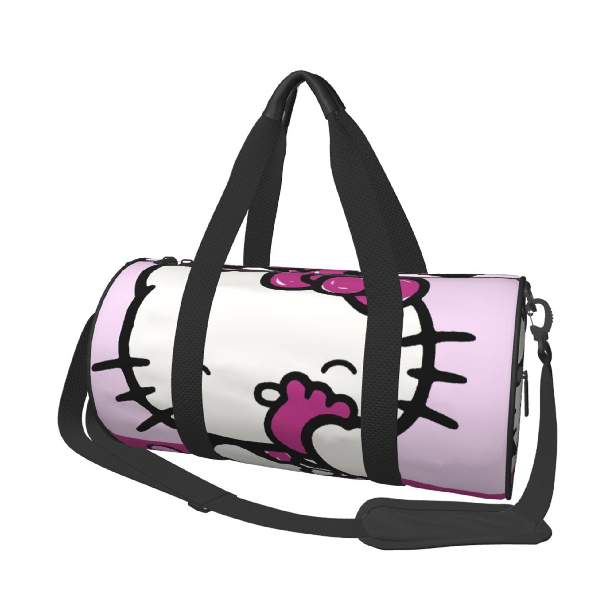 Cute Hello Kitty Travel Duffel Bag Weekender Overnight Bags with Shoe Compartment Carry On Duffle Bag Sports Gym Tote Bags Style 2