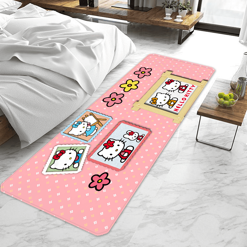 Cute Hello Kittys Door Mat Entrance Doormat Nonslip Washable Kitchen