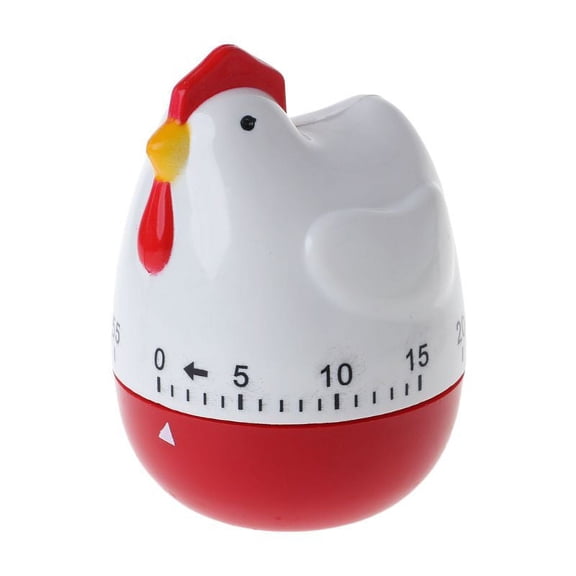 Cute Hen Shape Kitchen Cooking Timer Mechanical Countdown Clock Alarm Reminder f