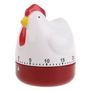 Cute Hen Shape Kitchen Cooking Timer Mechanical Countdown Clock Alarm Reminder f