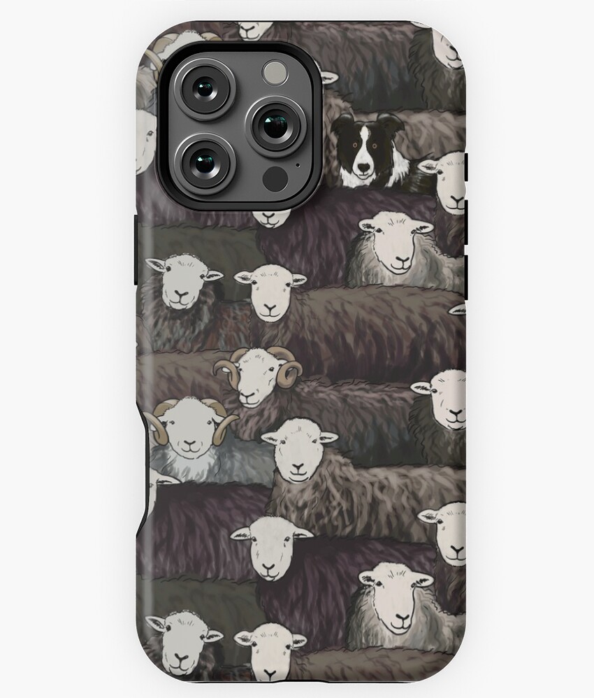 Sheep Case Cute Herdwicks Sheep Farm M19701 Phone case for iPhone 11 to 16 Pro Max ...