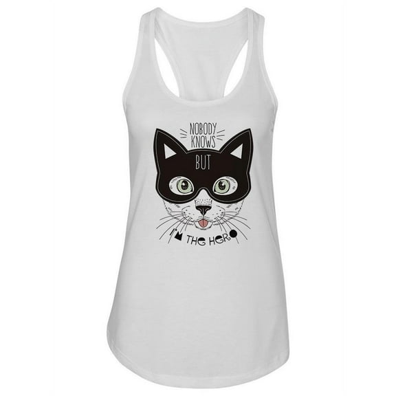 Cute Hero Cat  Tank Women -Image by Shutterstock, Female x-Small