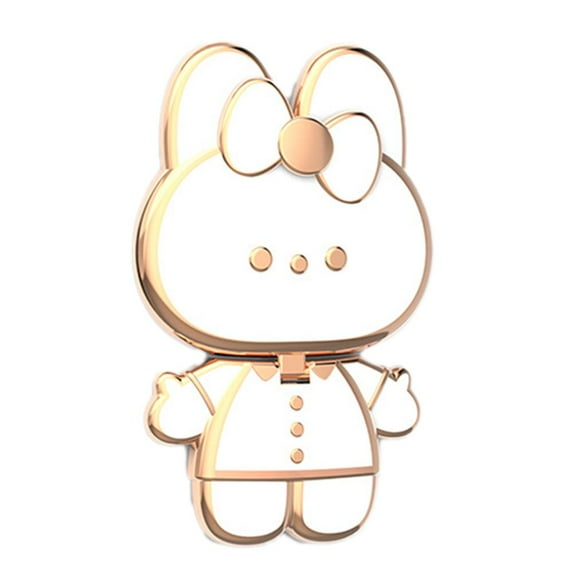 Cute Hidden Phone Bumper Shockproof 3D Portable Mobile Phone Stand Buckle Pull Lazy Rod Adhesive Frame Support for Comfortable Viewing and Typing