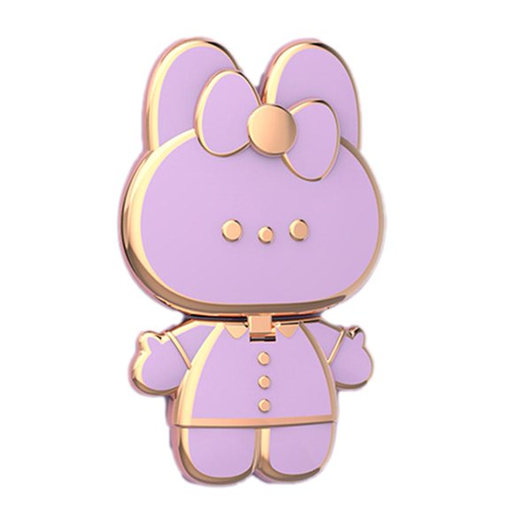 Cute Hidden Phone Bumper Shockproof 3D Portable Stand adhesive buckle pull Mobile support frame Q2K2 rod lazy
