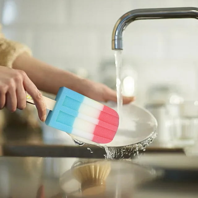 Cute High Density Sponge Cup Brush For Bathing And Cleaning Dishes 1PC