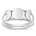 thumbnail image 1 of Cute High Polished Moon Phases Ring 925 Chic Sterling Silver Band Jewelry Female Male Unisex Size 6, 1 of 4
