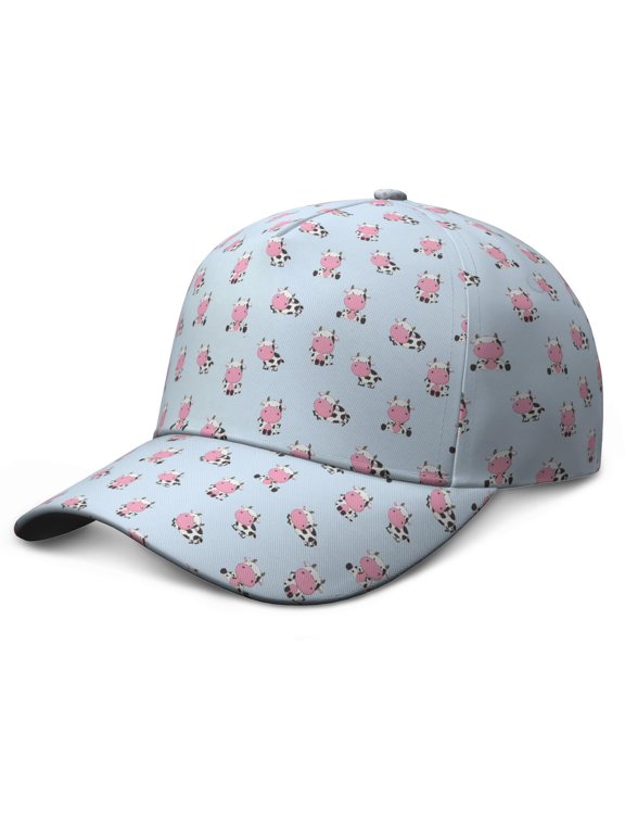 Cute Highland Cow Baseball Cap - Farm Animal Print Adjustable Snapback Hat for Men Women - Structured 6-Panel Design for Urban Streetwear & Sports Fans