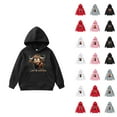 thumbnail image 1 of Cute Highland Cow Hoodies for Boys Girls Western Country Christmas Graphic Hooded Sweatshirt with Pockets Pullover Tops, 1 of 8