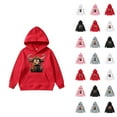 thumbnail image 1 of Cute Highland Cow Hoodies for Kids Christmas Long Sleeve Hooded Sweatshirt with Pockets for Boy Girl Pullover Top, 1 of 1