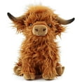 thumbnail image 1 of Cute Highland Cow Stuffed Animal,Animal Cattle Plush Farm Toy,10.5 inches Two Color Realistic Cow Plush Toy,Farm Plushie Christmas Birthday Present for Boys Girls Kids Grandchildren(Brown), 1 of 7