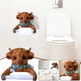 thumbnail image 1 of Cute Highland Cow Tissue Rack,Retractable Paper Towel Holder For Wall‑Mounted,Cow Kitchen Paper Roll Towel Rack,Storage Dispenser for Home, RV, Apartment, Dorm, Farmhouse, Pantry, Kitchen, 1 of 9