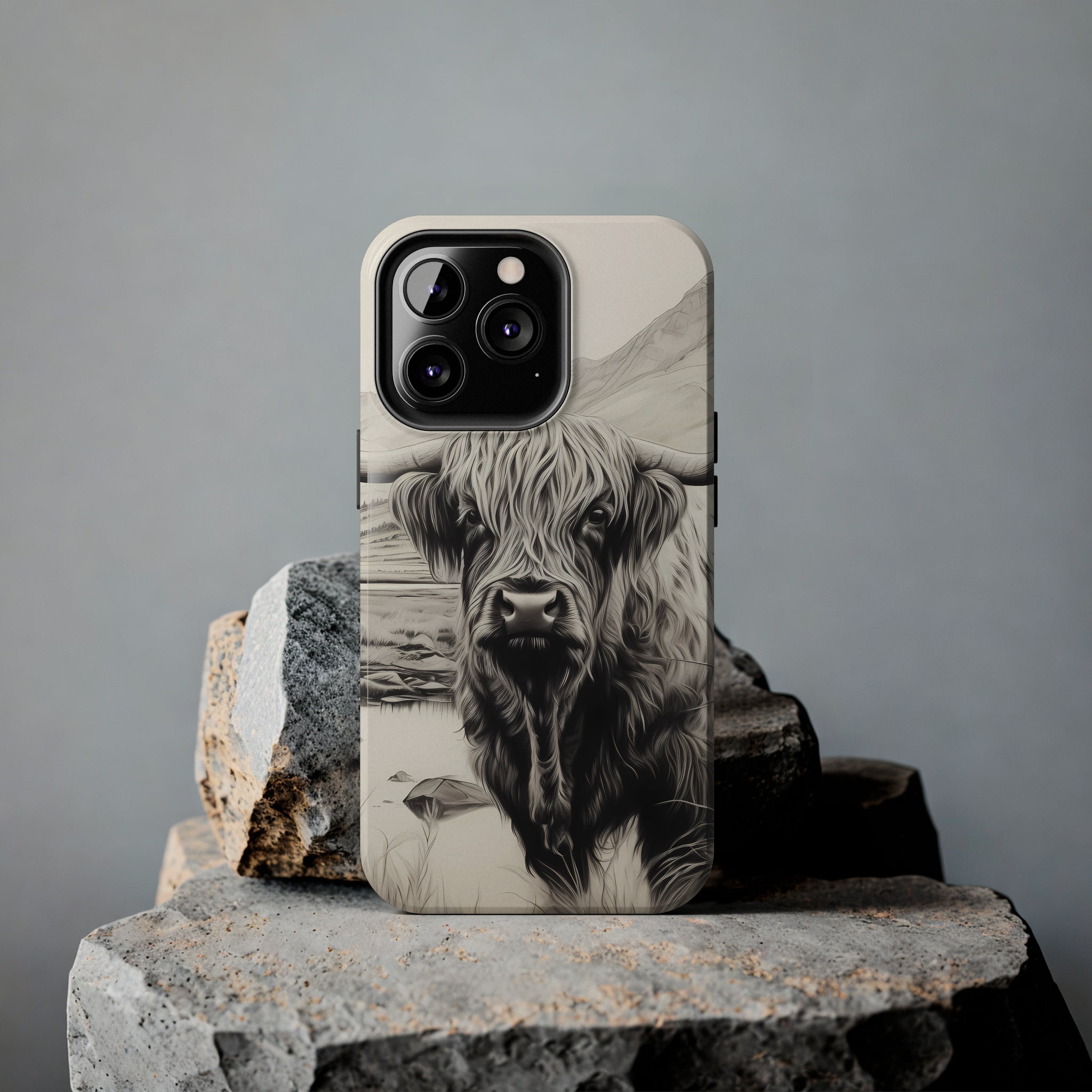 Cute Highland Cow iPhone Cases, Western Charcoal-Sketched Cow Phone Cases, Cow Print, Cottagecore Phone Case, iPhone 13, iPhone 7-14, Farm Cute Highland Cow iPhone Cases, Western Charcoal-Sketched Cow Phone Cases, Cow Print, Cottagecore Phone Case, iPhone 13, iPhone 7-14, Farm