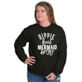 thumbnail image 1 of Cute Hippie Heart Mermaid Sprit Women Plus Size Crewneck Sweatshirt Brisco Brands 2X, 1 of 5