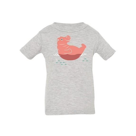 Cute Hippo On The Water T-Shirt Infant -Image by Shutterstock, 6 Months