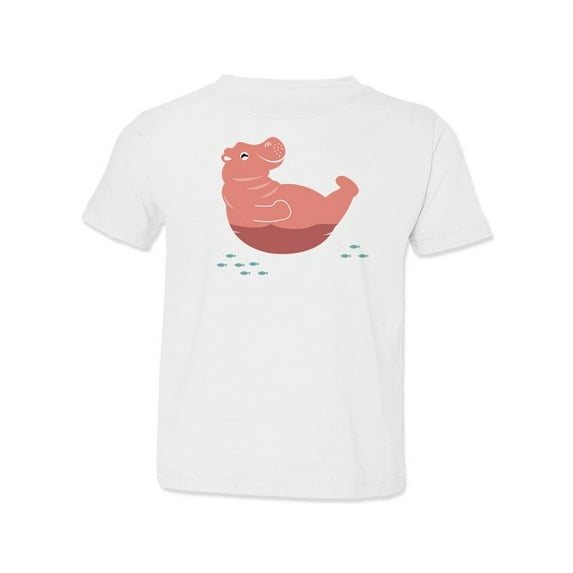 Cute Hippo On The Water T-Shirt Toddler -Image by Shutterstock, 4 Toddler