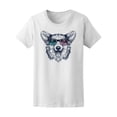 thumbnail image 1 of Cute Hipster Glasses Corgi T-Shirt Women -Image by Shutterstock, Female x-Large, 1 of 2