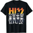 thumbnail image 1 of Cute Hiss Cats Rock Kittens Kitty Rocking Music Cat Lovers Unisex T-Shirt for Men Women Kids Toddler, 1 of 5
