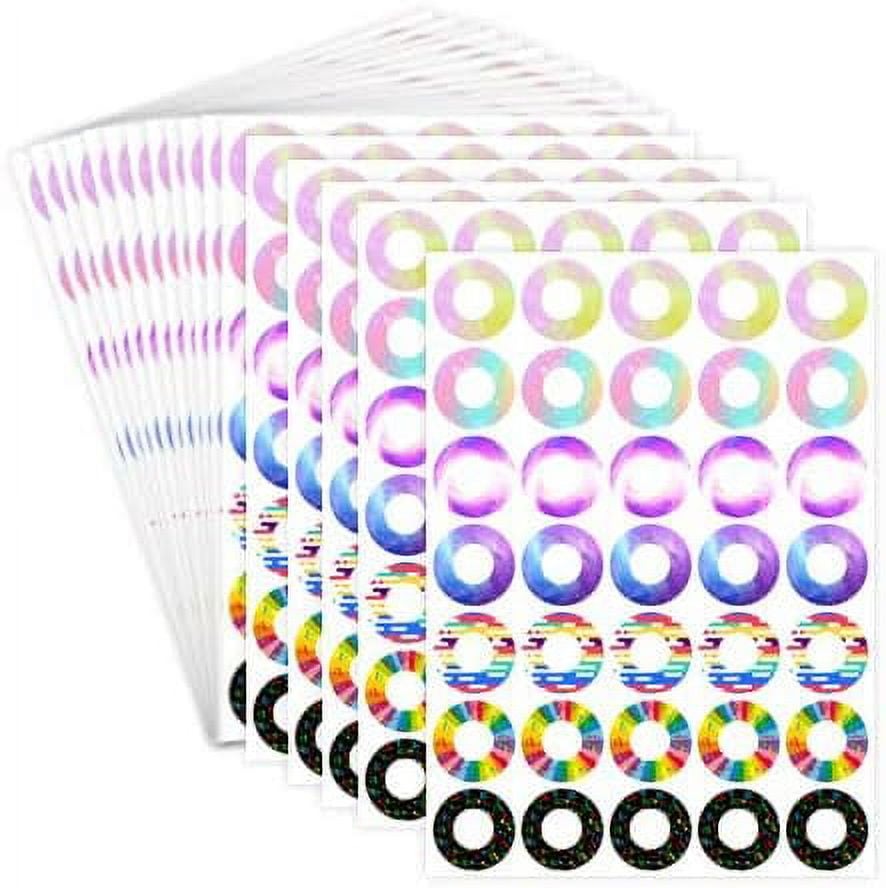Cute Hole Reinforcement Labels 0.5inch Pattern Binder Page