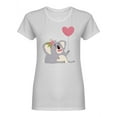 thumbnail image 1 of Cute Holiday Koala In Love T-Shirt Women -Image by Shutterstock, Female Large, 1 of 2