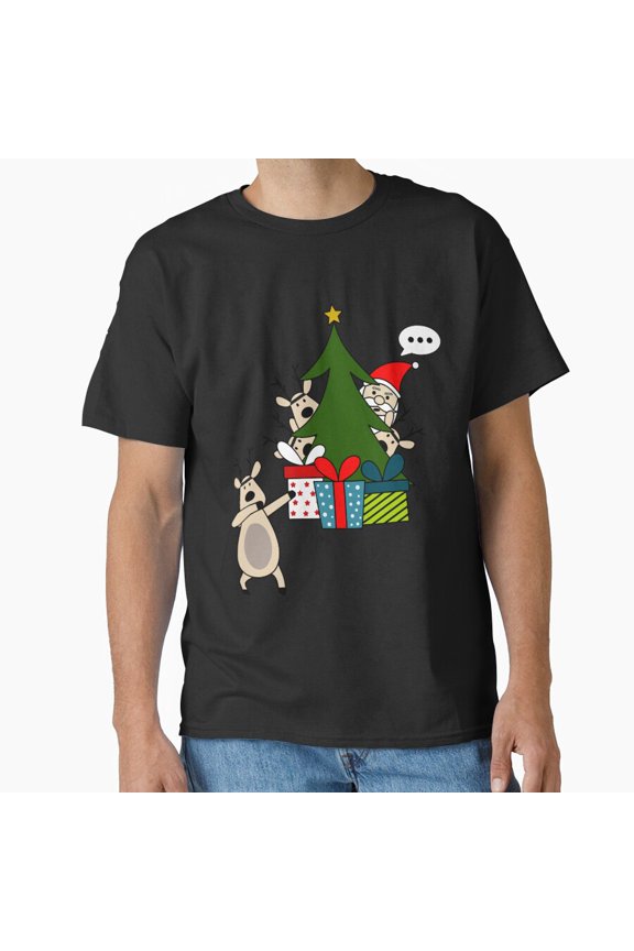 Cute Holiday Reindeer 2020 Dabbing Dance Funny Festive Unisex T-Shirt, up to size 5XL
