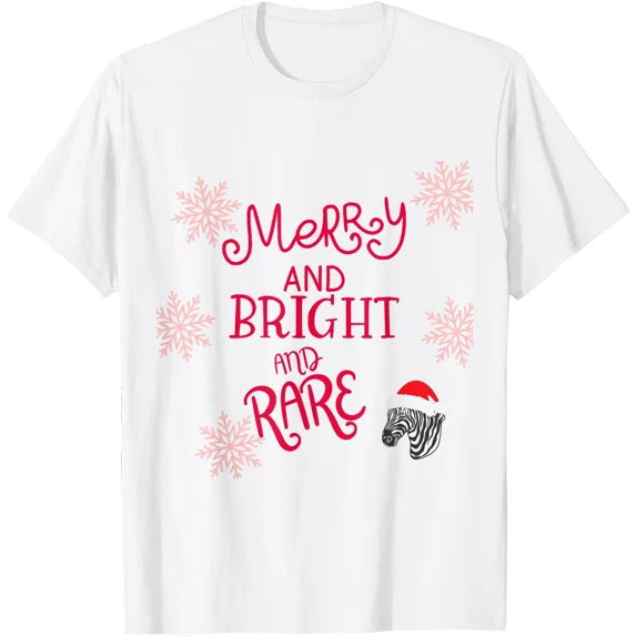 Cute Holidays Rare Disease Christmas Rare Disease Zebra T-Shirt ...