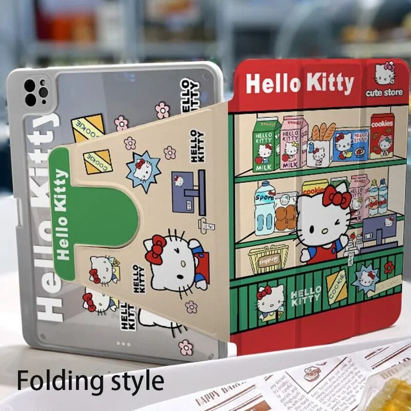 Cute Holle Kitty Rotate IPad 10 Case Cartoon 2022 IPad Pro 11 Inch ...