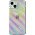 thumbnail image 1 of Cute Holographic Laser Water Ripple Pattern Wave Shape Camera Lens Protection Soft Compatible with iPhone Case (Clear,iPhone 14), 1 of 13
