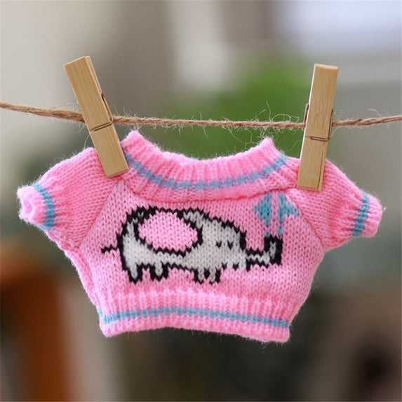 Cute Home Decoration Hoodie Yellow Duck Overalls Animal Dolls Plush Toy Clothes Kids Toys Dolls Accessories Sweater 16
