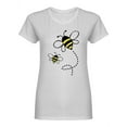 thumbnail image 1 of Cute Honey Bee Logo Design Shaped T-Shirt Women -Image by Shutterstock, Female Large, 1 of 2