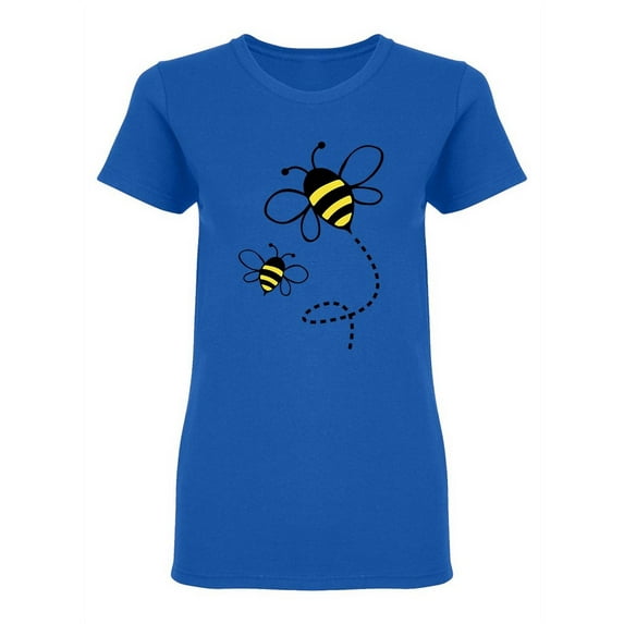 Cute Honey Bee Logo Design Shaped T-Shirt Women -Image by Shutterstock, Female XX-Large