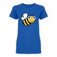thumbnail image 1 of Cute Honey Bee Mascot Shaped T-Shirt Women -Image by Shutterstock, Female Large, 1 of 2