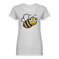 thumbnail image 1 of Cute Honey Bee Mascot Shaped T-Shirt Women -Image by Shutterstock, Female Small, 1 of 2