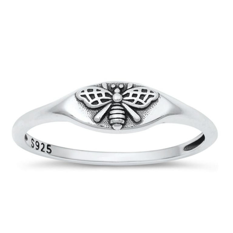 Sterling Silver Cute Bee Ring Sterling Silver Cute Bee Ring