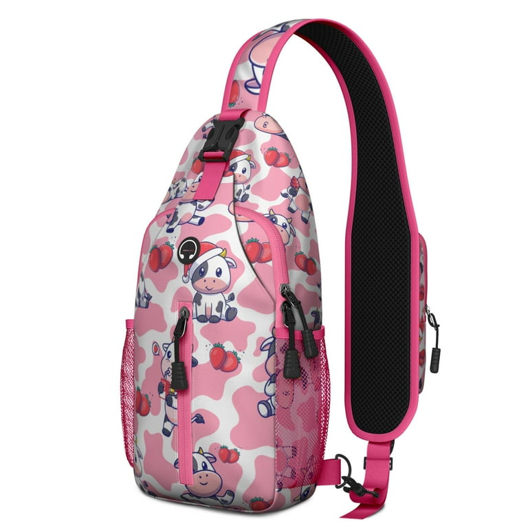 Cute Honeybee and Bumble Bee Print Sling Backpack – Anti-theft