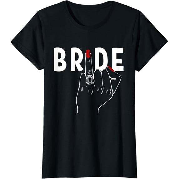 Cute Honeymoon Bachelorette Party Finger Ring Fiancè Bride T-Shirt