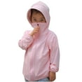 thumbnail image 1 of Cute Hooded Jackets for Girls and Boys Solid Color Sun Protection Clothing With Long Sleeves Zippered Cardigan For Large Children, 1 of 5