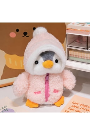 Cute Hooded Penguin Plush Keychain Soft Stuffed Animal Bag Charm Gift