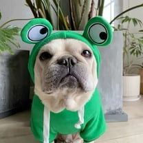 Cute Hoodie Frog Shape Dog Coats Halloween Christmas Cosplay Costume Pet Party Holiday Clothes Dogs Sweatshirt for Puppies Cat