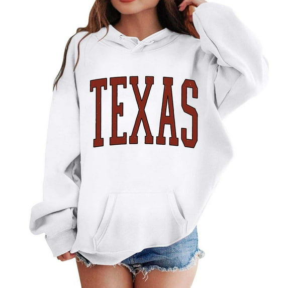 Cute Hoodies for Teen Girls,Hoodies for Teen Girls Trendy Y2K Sweatshirts Cute Long Sleeve Letter Print Pullover Tops with Pockets,Hoodies,White,3-4 Years