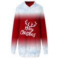 Cute Hoodies for Womens Winter Christmas Deer Head Letter Snowflake