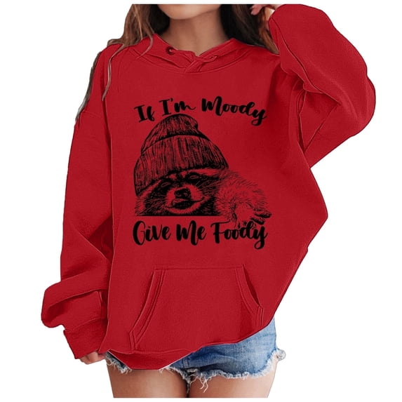 Cute Hoodies for Girls Patterned Crewneck Cotton Casual Workout Oversized Long Sleeve Sweaters Pullover Sweatshirt, 2 Years