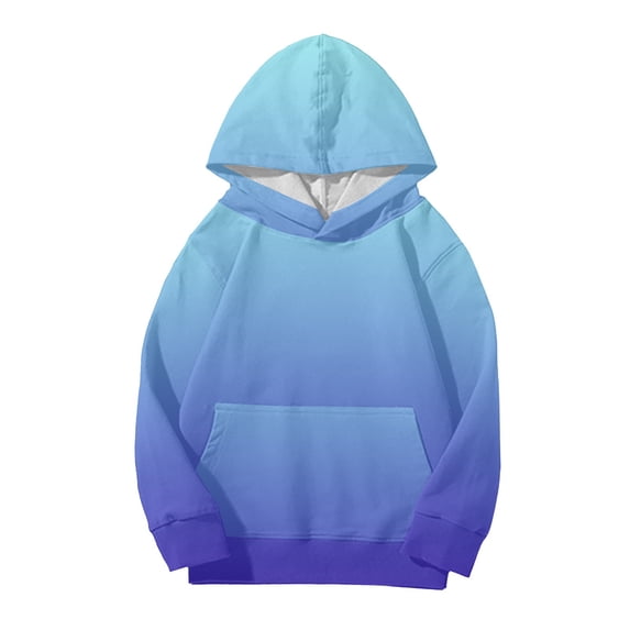 Cute Hoodies for Teen Girls Boys Trendy Gradient Oversized Sweatshirts Toddler Kids Fall Casual Comfy Long Sleeve Clothes